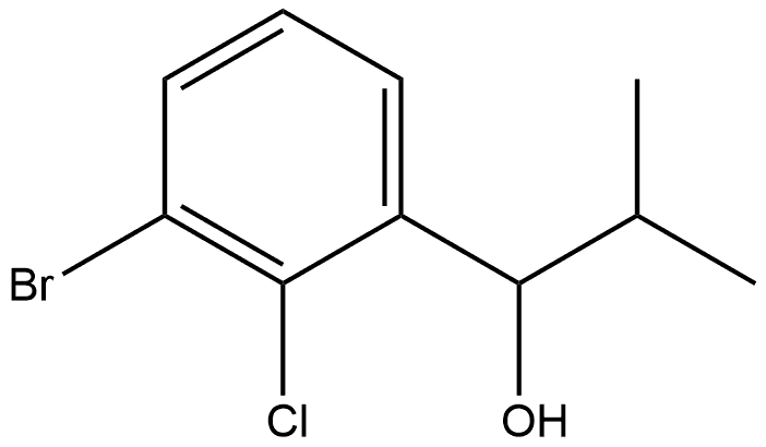 1-(3-bromo-2-chlorophenyl)-2-methylpropan-1-ol Structure