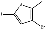 3-Bromo-5-iodo-2-methylthiophene Structure