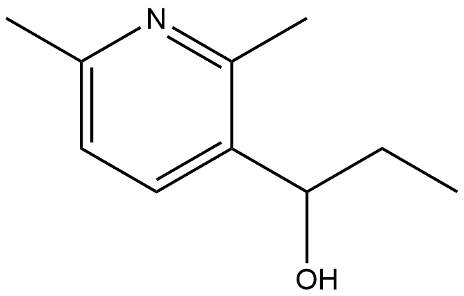 α-Ethyl-2,6-dimethyl-3-pyridinemethanol Structure