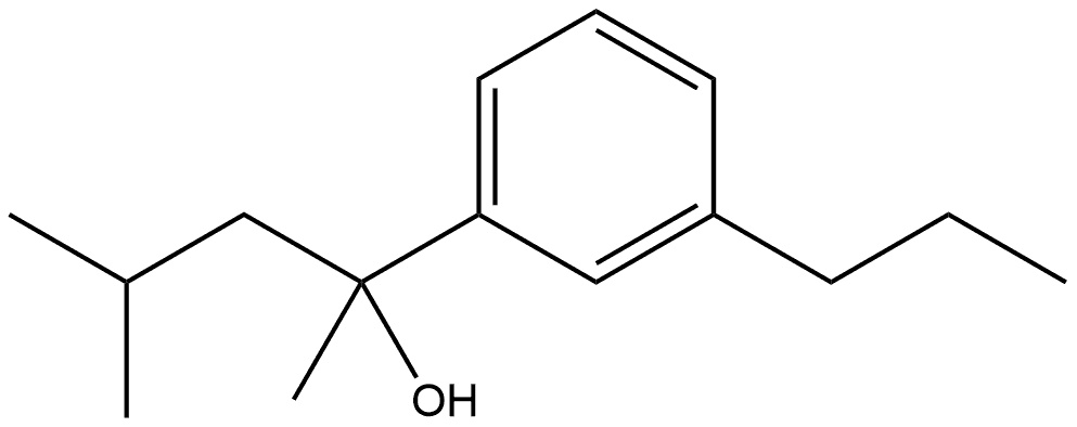 α-Methyl-α-(2-methylpropyl)-3-propylbenzenemethanol Structure