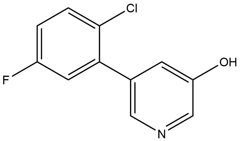 5-(2-Chloro-5-fluorophenyl)-3-pyridinol Structure