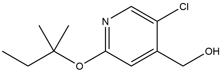 5-Chloro-2-(1,1-dimethylpropoxy)-4-pyridinemethanol Structure