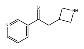 Ethanone, 2-(3-azetidinyl)-1-(3-pyridinyl)- Structure