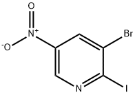 3-Bromo-2-iodo-5-nitropyridine 구조식 이미지