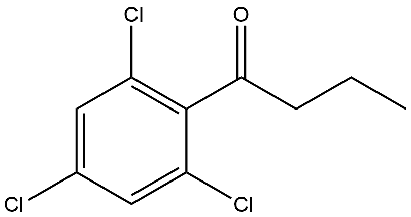 1-(2,4,6-Trichlorophenyl)-1-butanone Structure