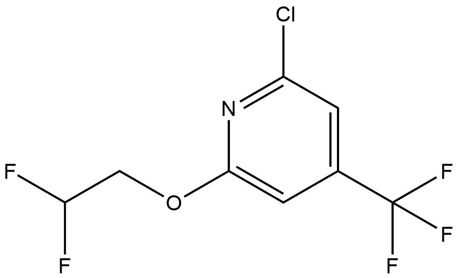 2-Chloro-6-(2,2-difluoroethoxy)-4-(trifluoromethyl)pyridine Structure