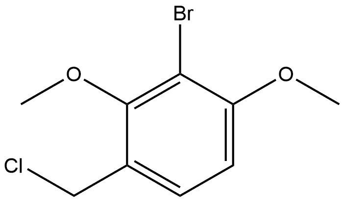 2-Bromo-4-(chloromethyl)-1,3-dimethoxybenzene Structure