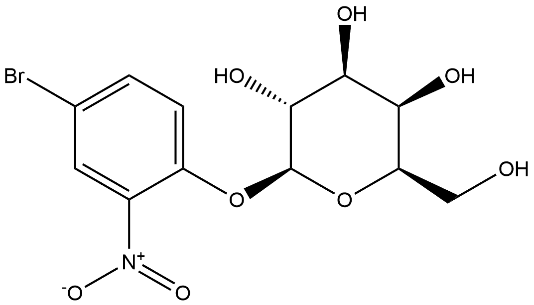 β-D-Galactopyranoside, 4-bromo-2-nitrophenyl 구조식 이미지