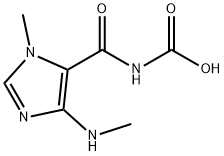 Carbamic acid, N-[[1-methyl-4-(methylamino)-1H-imidazol-5-yl]carbonyl]- 구조식 이미지