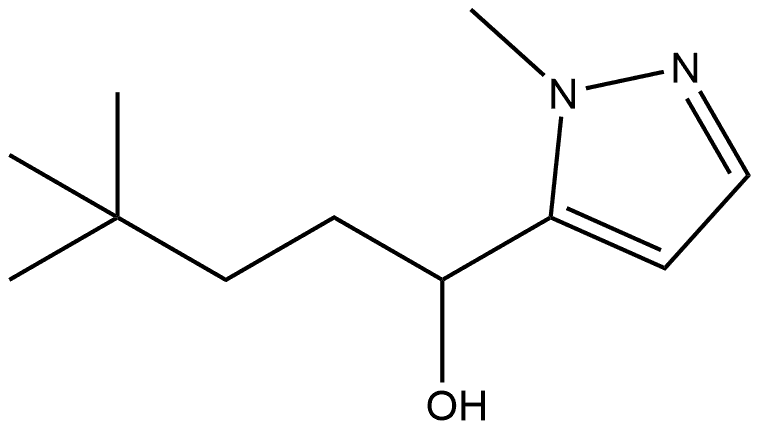 α-(3,3-Dimethylbutyl)-1-methyl-1H-pyrazole-5-methanol Structure