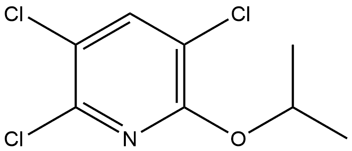 2,3,5-Trichloro-6-(1-methylethoxy)pyridine Structure