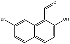 1-Naphthalenecarboxaldehyde, 7-bromo-2-hydroxy- 구조식 이미지