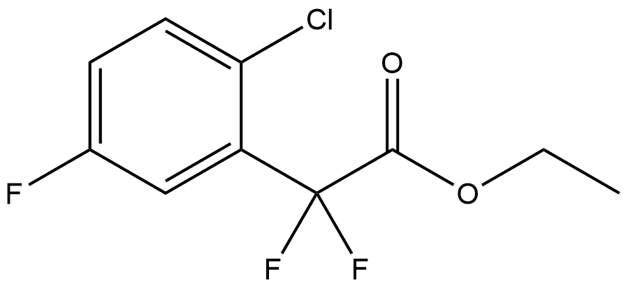 Ethyl 2-chloro-α,α,5-trifluorobenzeneacetate Structure