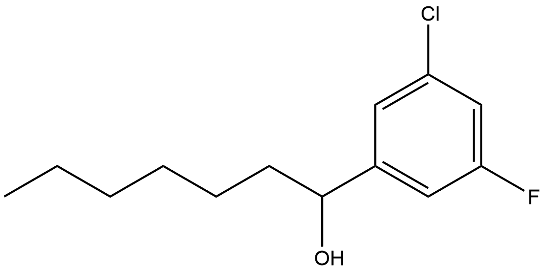 3-Chloro-5-fluoro-α-hexylbenzenemethanol Structure