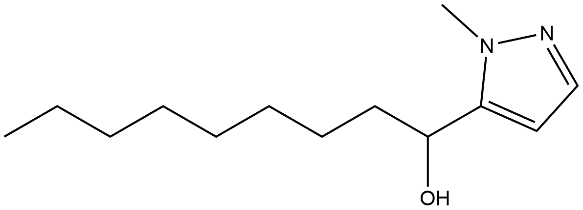 1-Methyl-α-octyl-1H-pyrazole-5-methanol Structure