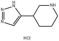 Piperidine, 3-(1H-1,2,3-triazol-5-yl)-, hydrochloride (1:1) Structure