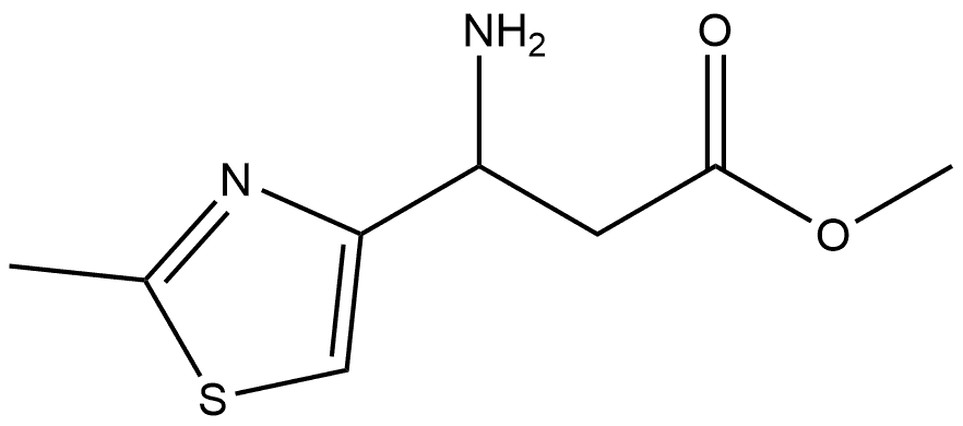 4-Thiazolepropanoic acid, β-amino-2-methyl-, methyl ester Structure