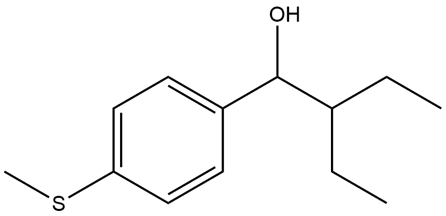 α-(1-Ethylpropyl)-4-(methylthio)benzenemethanol Structure