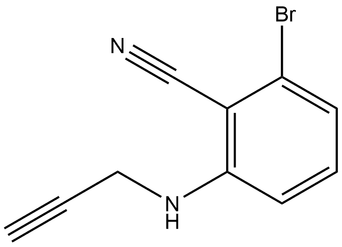 2-Bromo-6-(2-propyn-1-ylamino)benzonitrile Structure