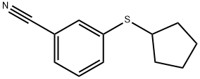 3-(cyclopentylsulfanyl)benzonitrile 구조식 이미지