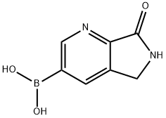 Boronic acid, B-(6,7-dihydro-7-oxo-5H-pyrrolo[3,4-b]pyridin-3-yl)- 구조식 이미지