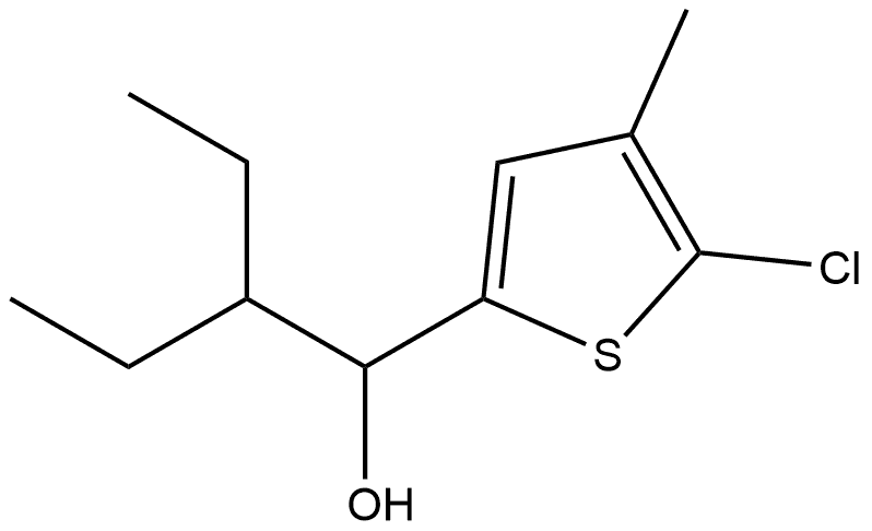 1-(5-chloro-4-methylthiophen-2-yl)-2-ethylbutan-1-ol Structure