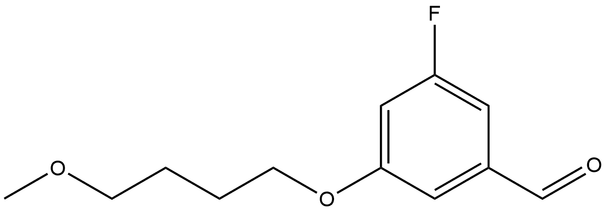 3-Fluoro-5-(4-methoxybutoxy)benzaldehyde Structure