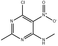 6-Chloro-N,2-dimethyl-5-nitro-4-pyrimidinamine Structure