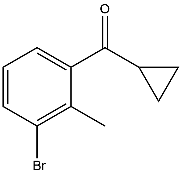 (3-Bromo-2-methylphenyl)cyclopropylmethanone Structure