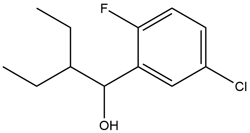 5-Chloro-α-(1-ethylpropyl)-2-fluorobenzenemethanol Structure