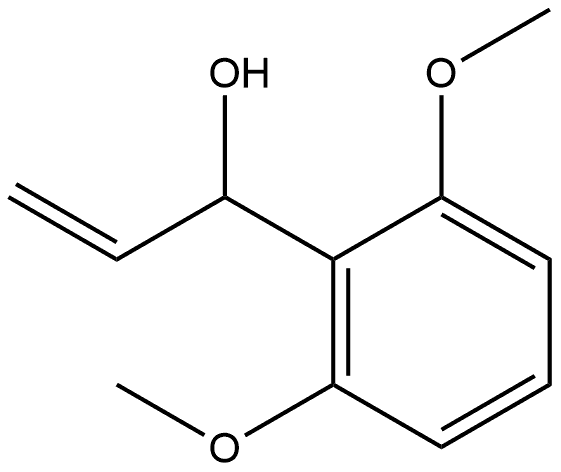 Benzenemethanol, α-ethenyl-2,6-dimethoxy- Structure