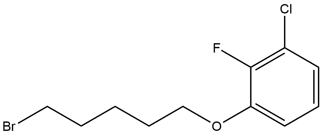 1-[(5-Bromopentyl)oxy]-3-chloro-2-fluorobenzene Structure