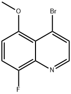 4-bromo-8-fluoro-5-methoxyquinoline 구조식 이미지