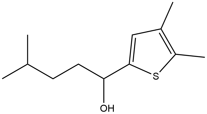 4,5-Dimethyl-α-(3-methylbutyl)-2-thiophenemethanol Structure