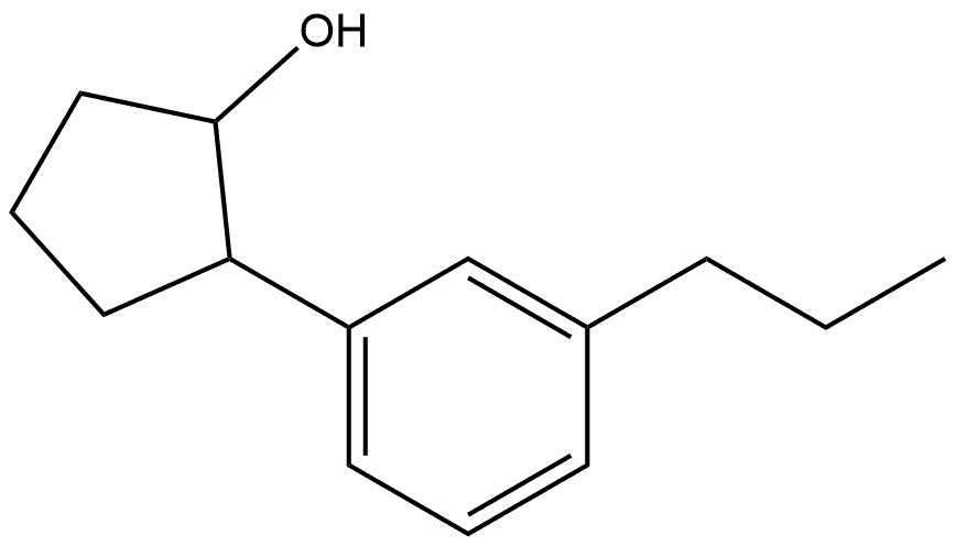 2-(3-Propylphenyl)cyclopentanol Structure