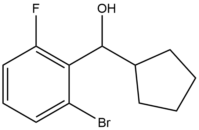 2-Bromo-α-cyclopentyl-6-fluorobenzenemethanol Structure