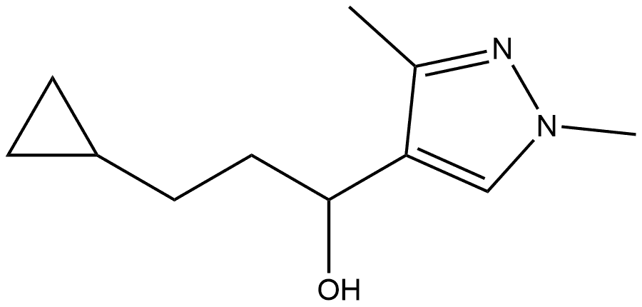 α-(2-Cyclopropylethyl)-1,3-dimethyl-1H-pyrazole-4-methanol Structure