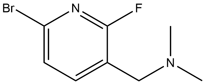 1-(6-Bromo-2-fluoropyridin-3-yl)-N,N-dimethylmethanamine Structure