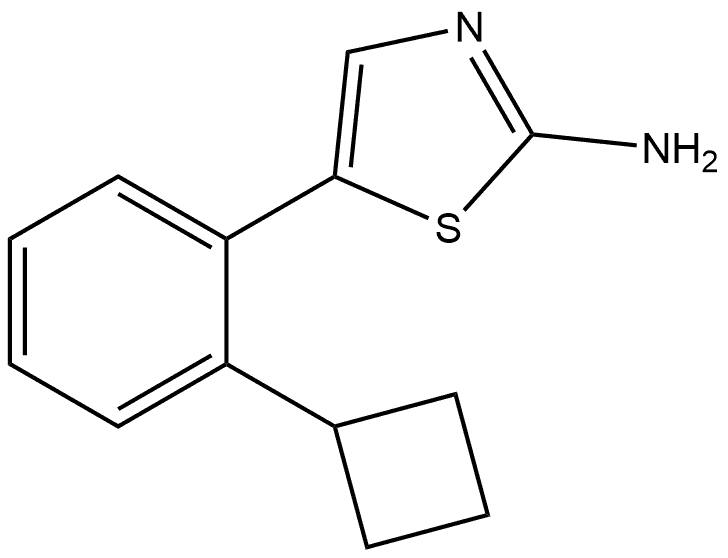 5-(2-Cyclobutylphenyl)thiazol-2-amine Structure