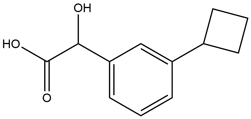 3-Cyclobutyl-α-hydroxybenzeneacetic acid Structure