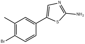 5-(4-Bromo-3-methylphenyl)thiazol-2-amine Structure