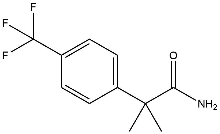 2-methyl-2-[4-(trifluoromethyl)phenyl]propanamide Structure