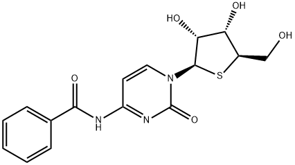 Cytidine, N-benzoyl-4'-thio- (9CI) 구조식 이미지