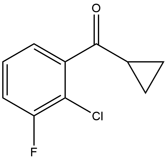 (2-chloro-3-fluorophenyl)(cyclopropyl)methanone Structure