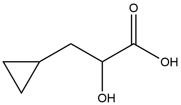 3-Cyclopropyl-2-hydroxypropanoic acid 구조식 이미지