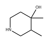 4-Piperidinol, 3,4-dimethyl- Structure