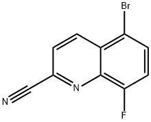 5-bromo-8-fluoroquinoline-2-carbonitrile Structure