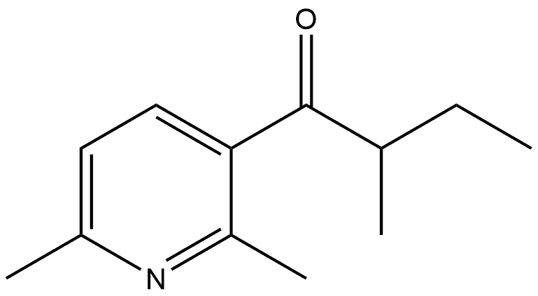 1-(2,6-Dimethyl-3-pyridinyl)-2-methyl-1-butanone Structure