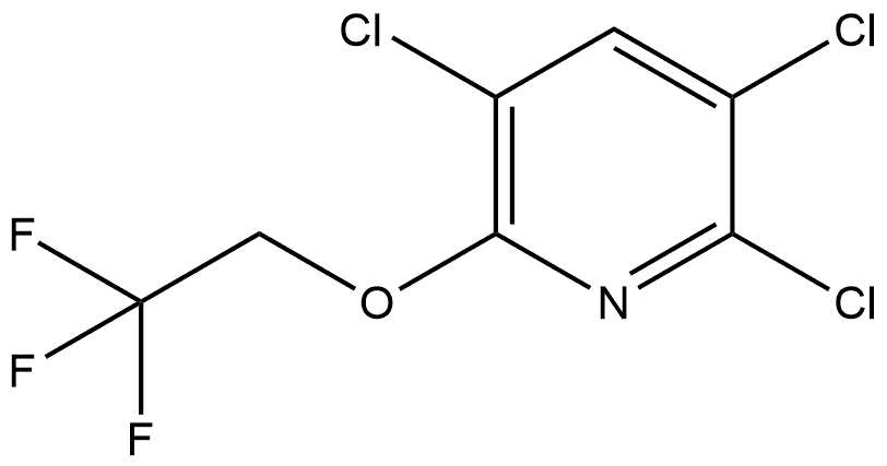 2,3,5-Trichloro-6-(2,2,2-trifluoroethoxy)pyridine Structure