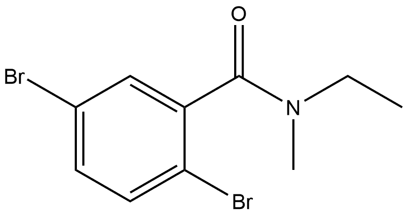 2,5-Dibromo-N-ethyl-N-methylbenzamide Structure